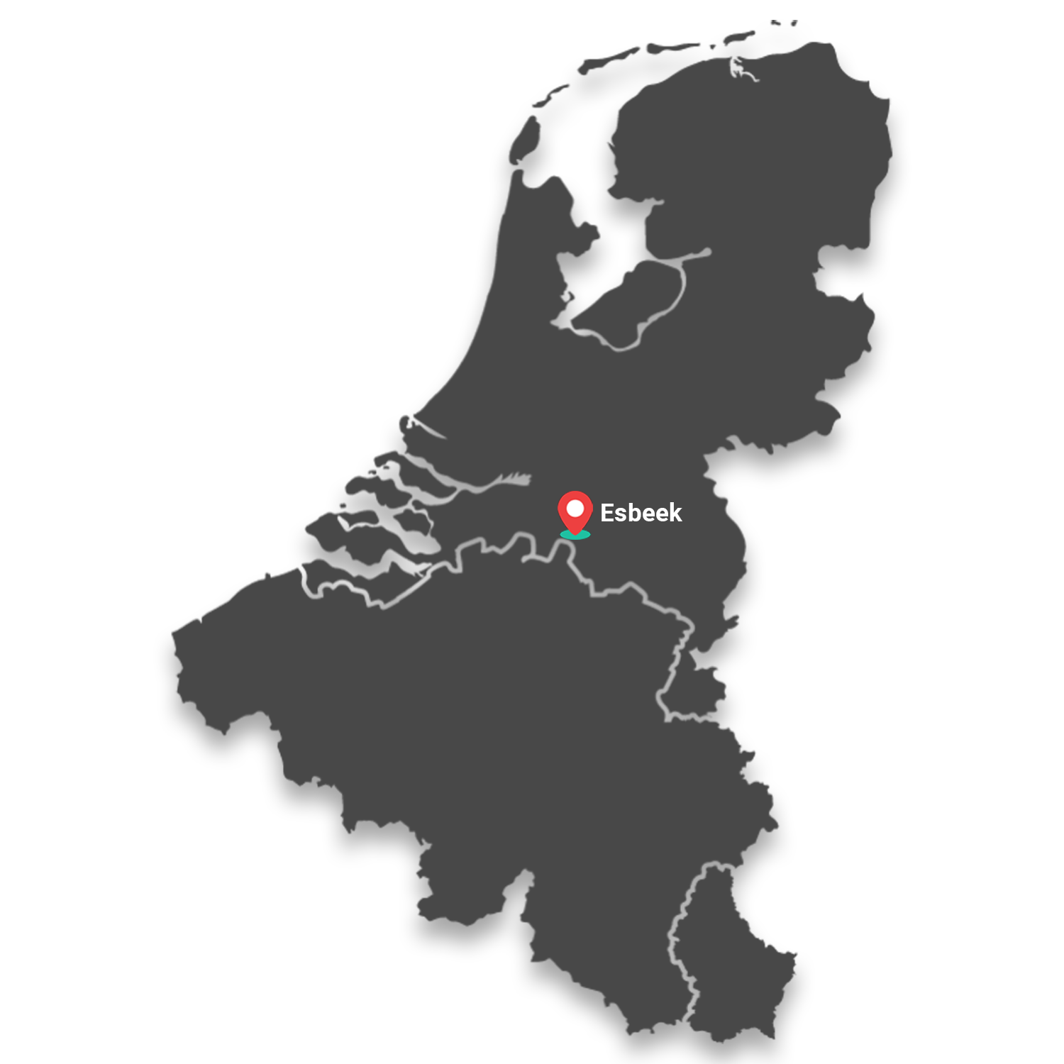 benelux kaart
