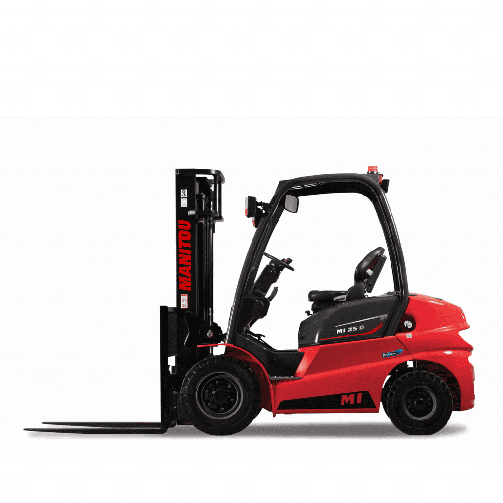 Efficiënte stapelaar heftruck voor magazijn en logistiek industrie.