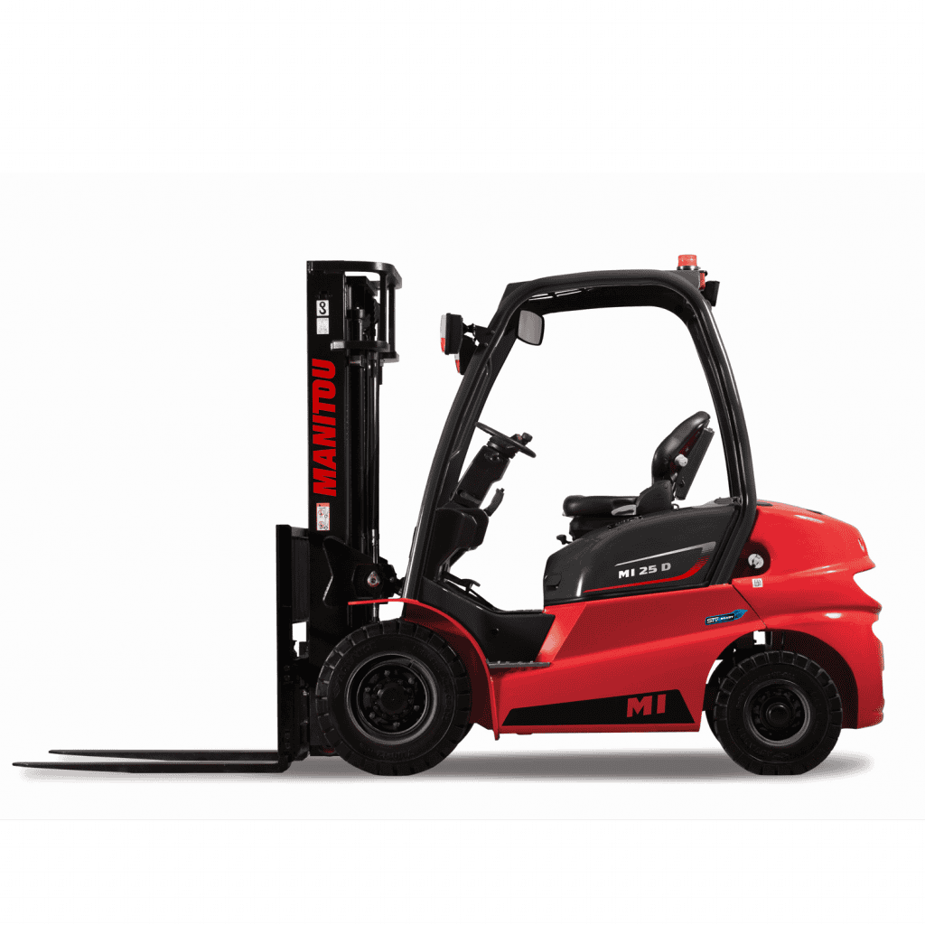 Zweeds heftruck van Manitou voor industriële toepassingen.