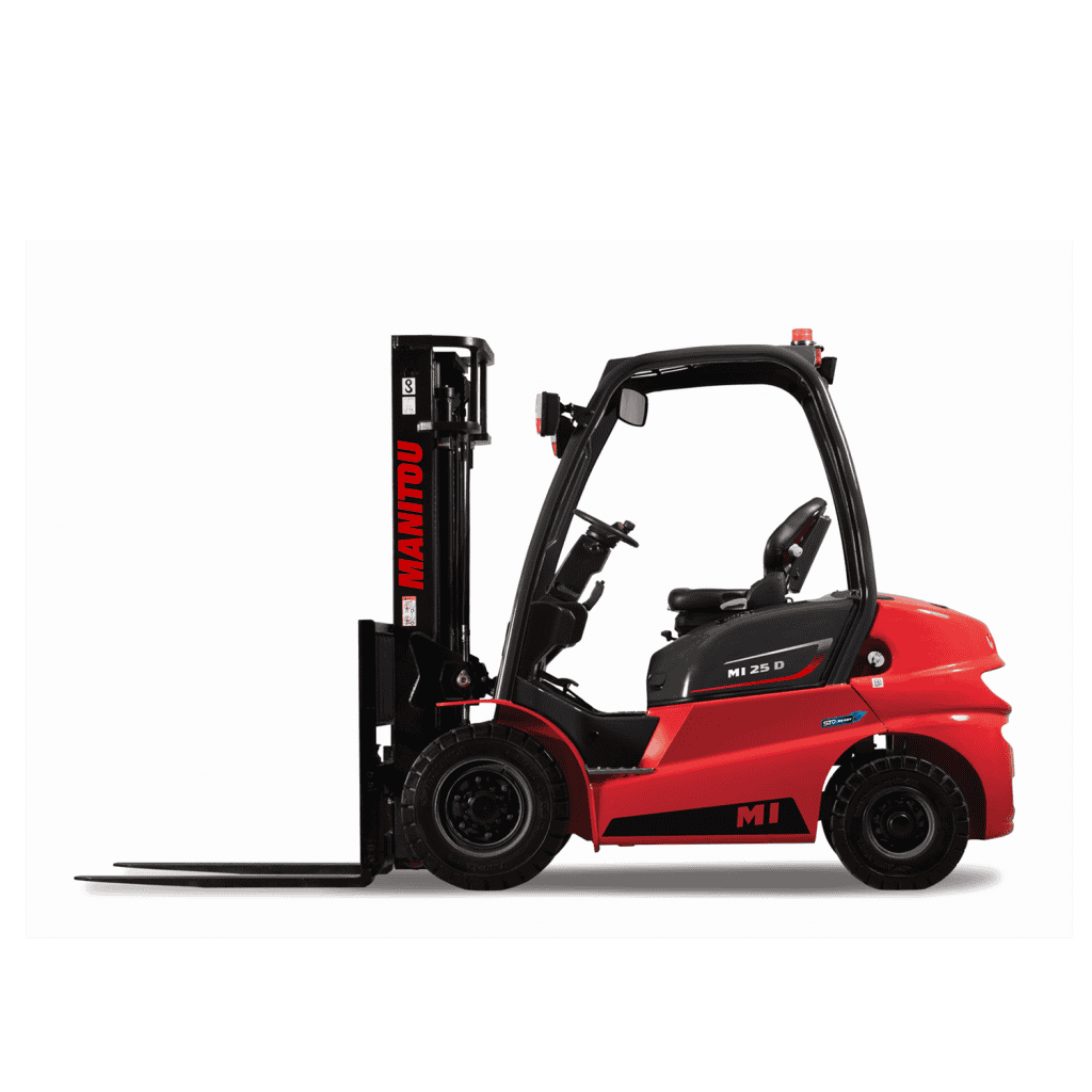 1. Manitou heftruck voor industriële en logistieke toepassingen.