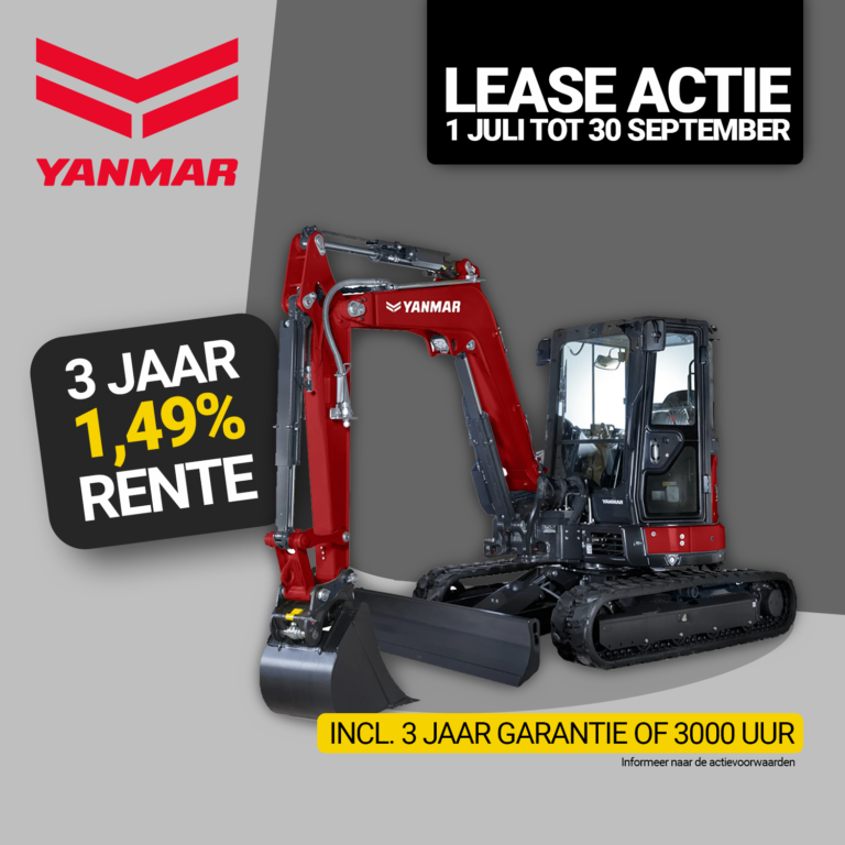 Yanmar Lease actie | 1 juli tot 30 september