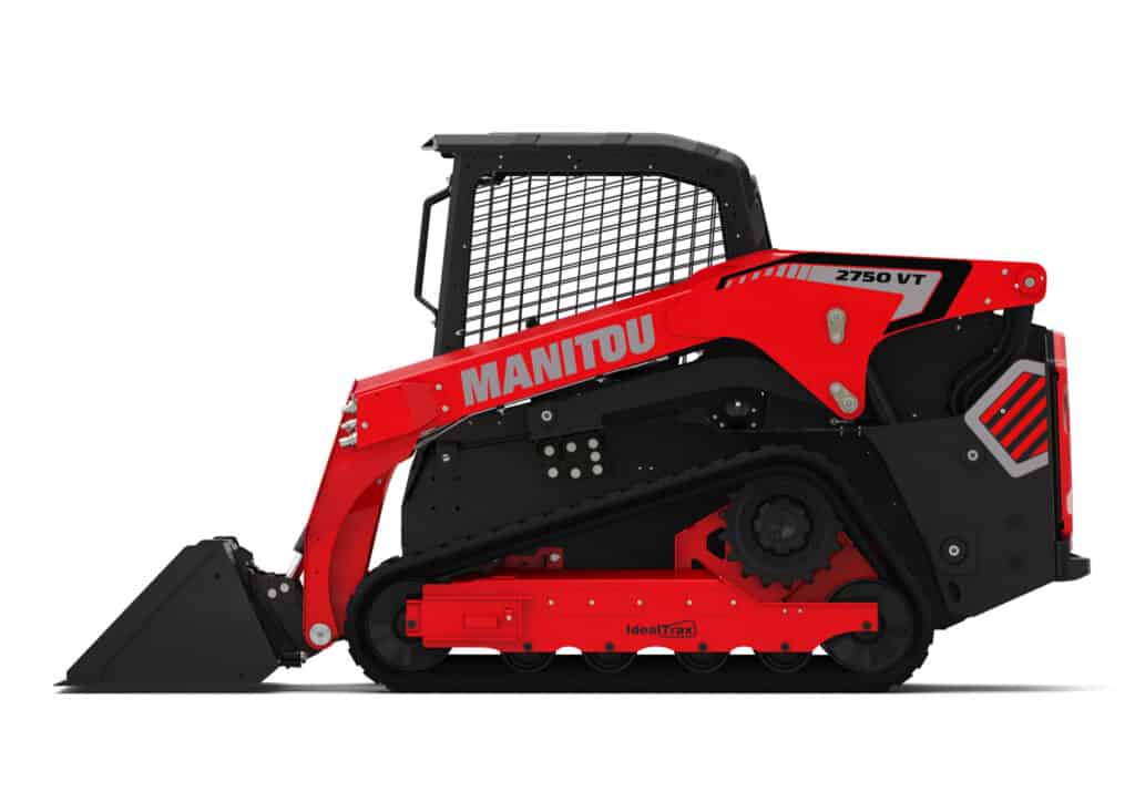 Robuuste skidloader MANITOU 2750 VT voor bouw en industrie.