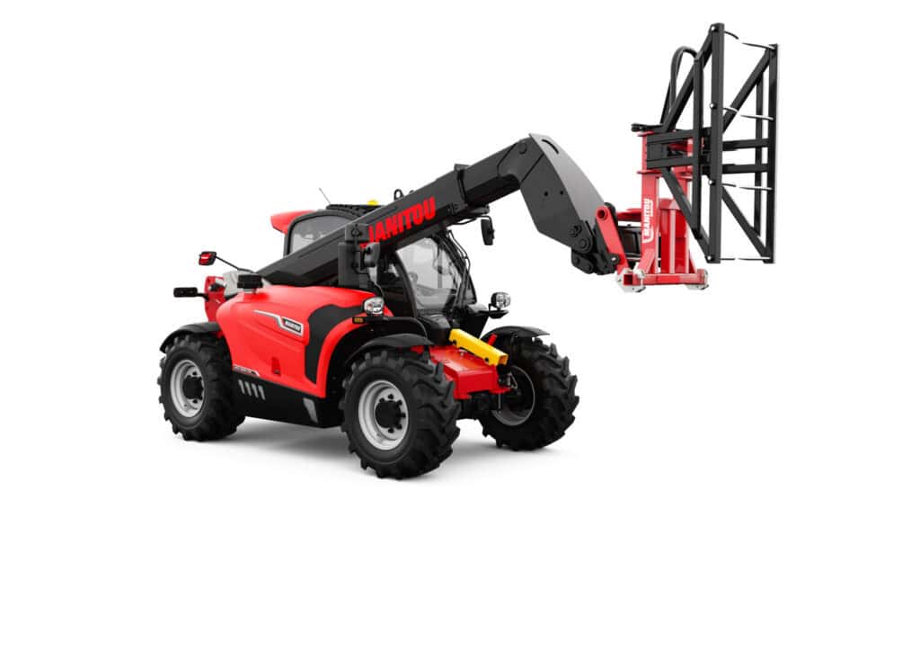 Mini kraan met hoog hefbereik voor bouw- en tuinprojecten.