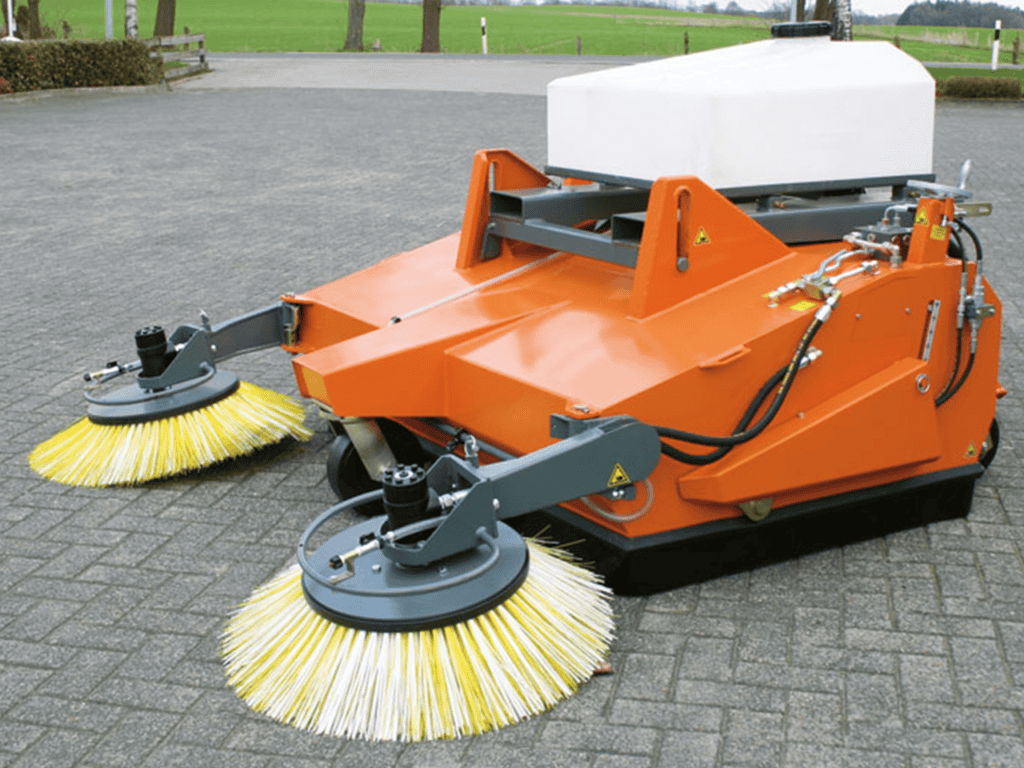 Veegmachine voor snel en efficiënt straatvegen, ideaal voor professionele reiniging.