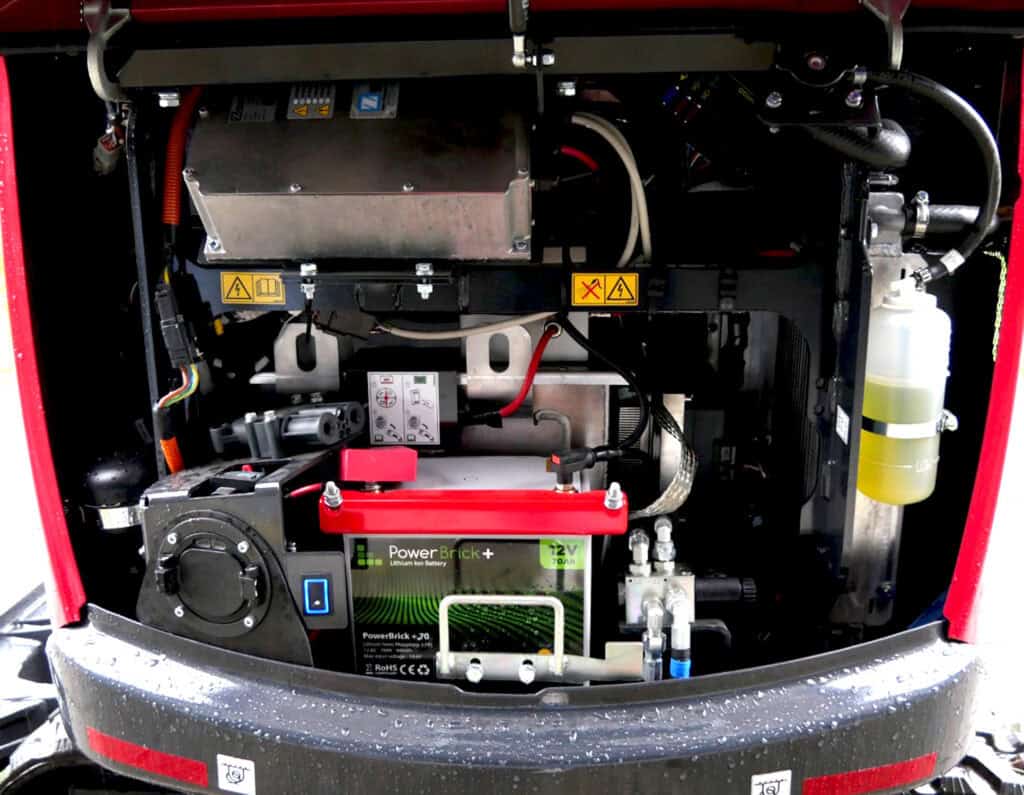 Efficiënte elektrische aandrijving met lithium-ion batterij voor industrielle toepassingen.