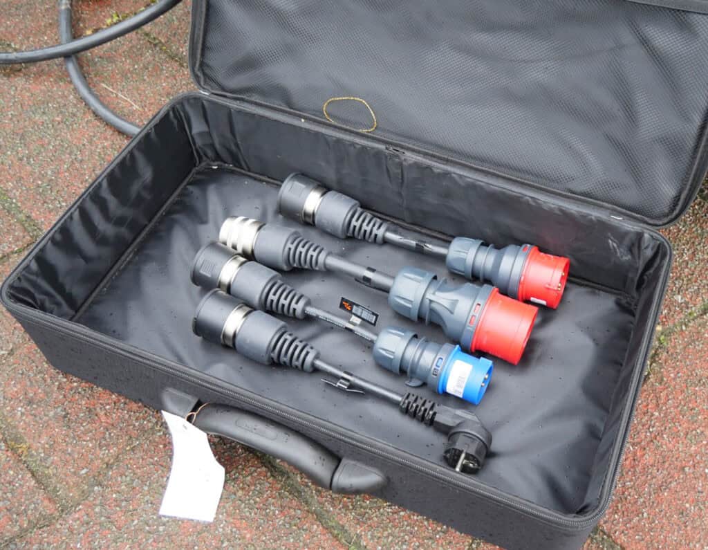 Onderhouds- en inspectiesnoer met verlengstukken in koffer裝.