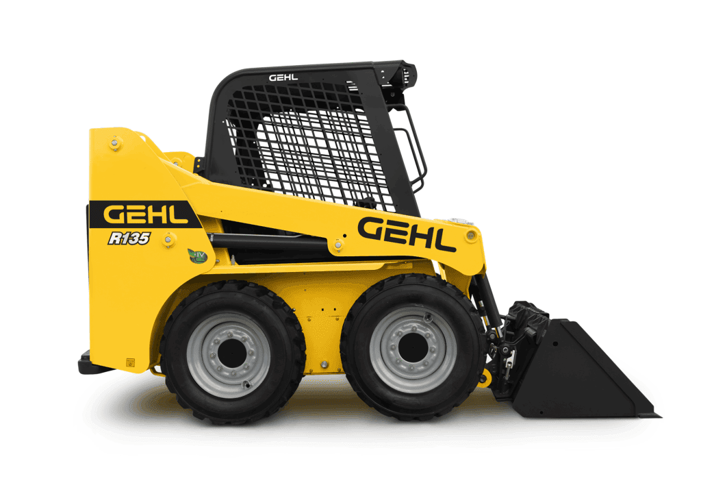 Groene Gehl R135 compact wielwagen voor tuin- en bouwtoepassingen.