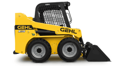 Groene Gehl R135 compact wielwagen voor tuin- en bouwtoepassingen.