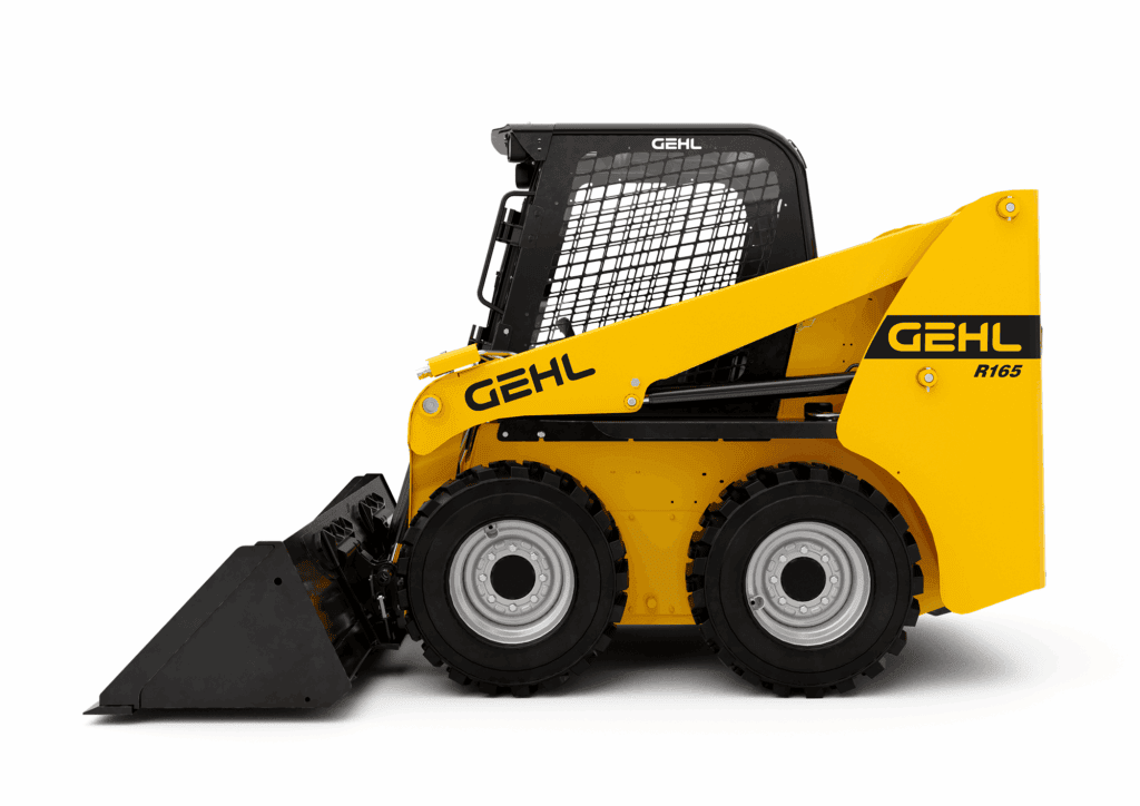 Zweedskraalmachine in geel en zwart, compact en krachtig voor bouw- en graafwerkzaamheden.