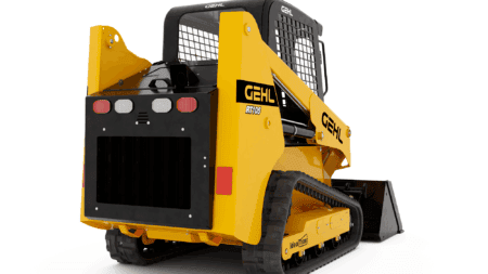 Robuuste minikraan GEHL RT105, ideaal voor bouw- en tuinwerken.