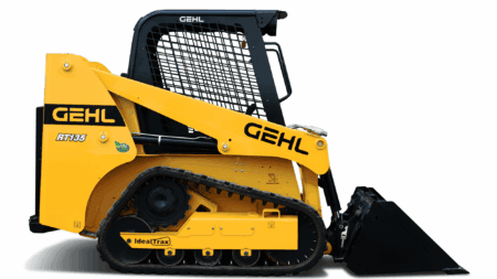 Uitrusting van Gehl met compacte rupskraan voor bouw- en grondwerk.