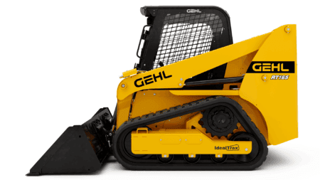 Steigerbouw mini graafmachine Gehl RT165 voor constructie en renovatie werkzaamheden.