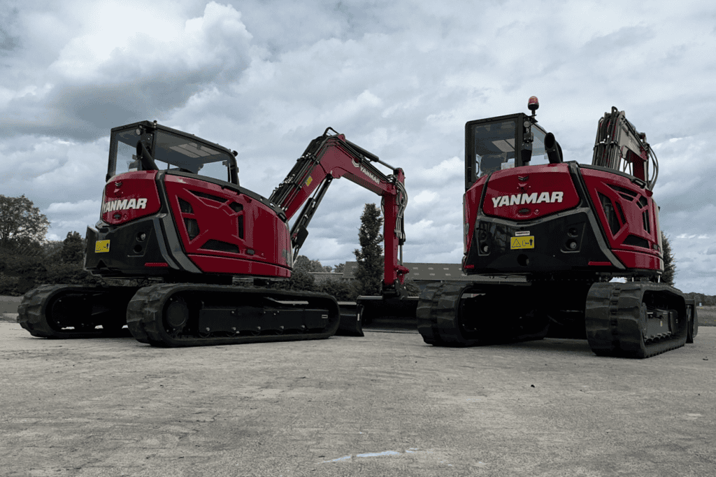 Compacte Yanmar graafmachines voor bouw en grondwerk.