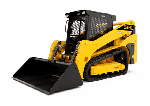 Klein skidloader Gehl VT320 voor bouw en landbouw, ideaal voor werkzaamheden op locaties met beperkte ruimte.