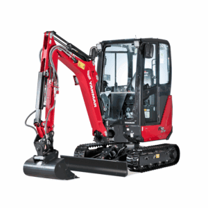 Kleine wielkie krachtpatser Yanmar mini graafmachine voor tuin en bouwprojecten.