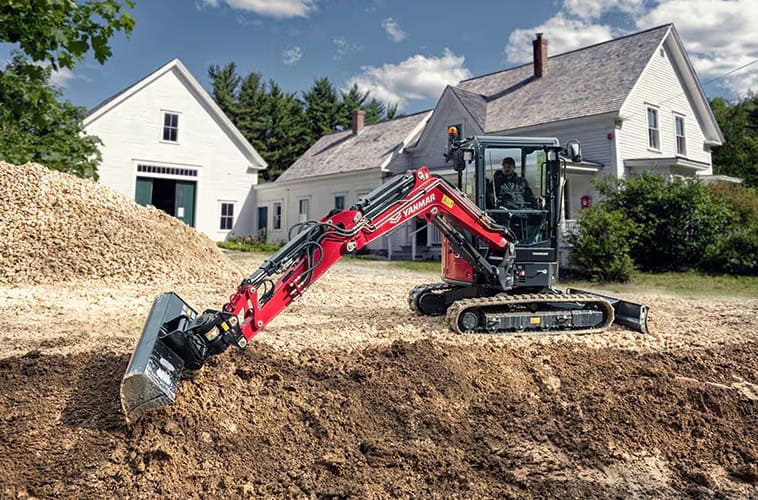 Overzicht vanuit cabine