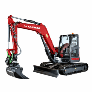 Compacte Yanmar mini graafmachine voor tuin- en bouwprojecten.